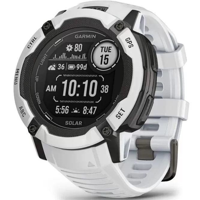 Умные часы Garmin Instinct 2X Solar 50 мм, белый (010-02805-04)