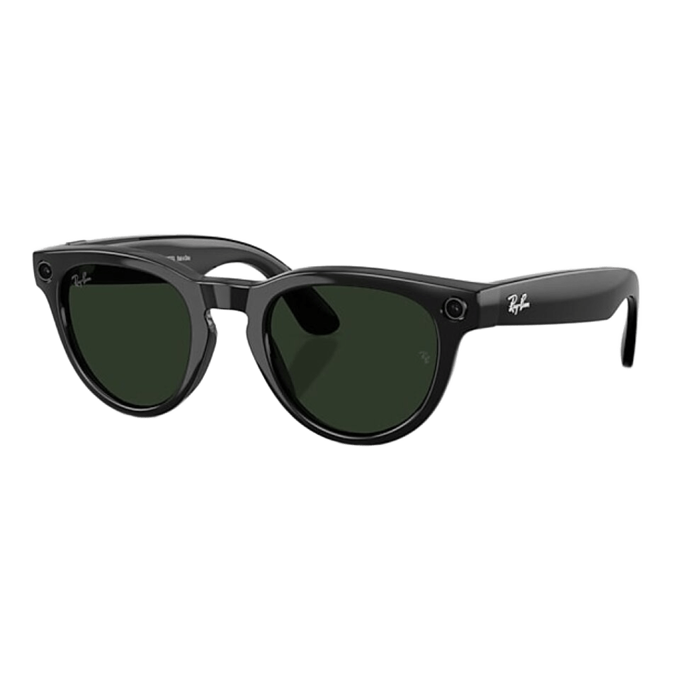 Умные очки RayBan Meta Headliner (2-е поколение) M, глянцевая черная оправа/фотохромные линзы зеленые