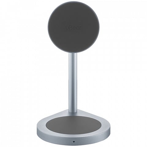 Беспроводное зарядное устройство uBear Stage 2-in-1, серый