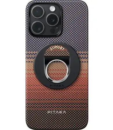 Чехол Pitaka Tactile Woven Case Grip для iPhone 16 Pro Max, Sunset