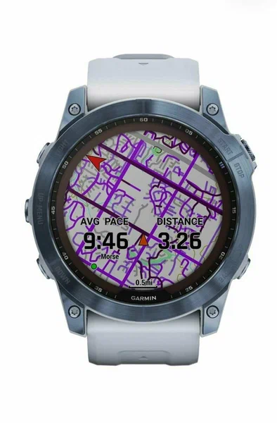 Умные часы Garmin Fenix 7X Sapphire Solar, голубой (010-02541-15)